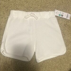 Carter's White Athletic Shorts with Drawstring